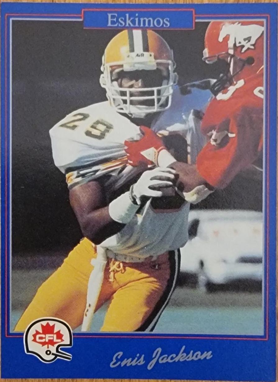 Enis Jackson #13 1991 Jogo Cfl Football