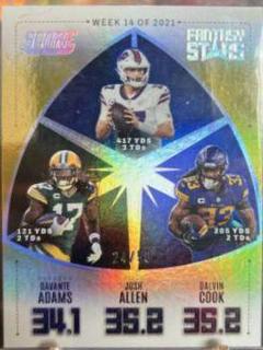 Davante Adams, Josh Allen, Dalvin Cook