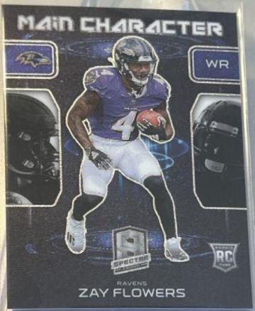 Zay Flowers #13 Football Cards 2023 Panini Spectra Main Character