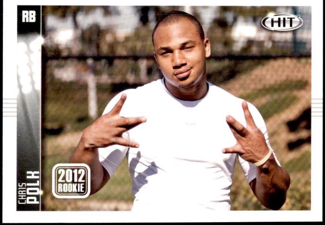 Chris Polk #73 Football Cards 2012 Sage Hit