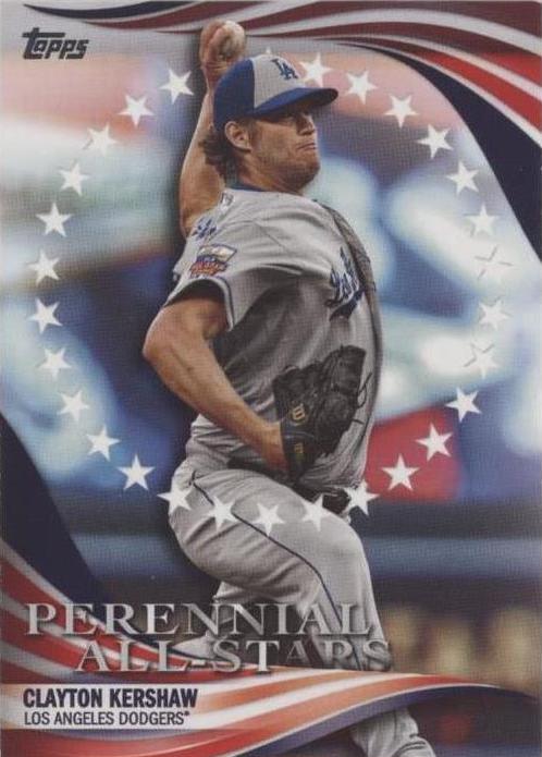Clayton Kershaw #PAS-34 Baseball Cards 2019 Topps Update PerenniAL All Stars