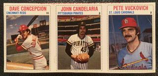 Dave Concepcion, John Candelaria, Pete Vuckovich
