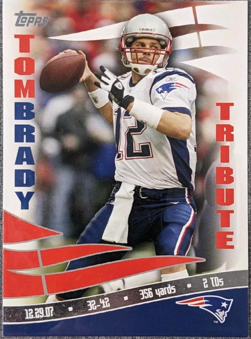 Tom Brady #TBT-TB16 Football Cards 2008 Topps Brady Tribute