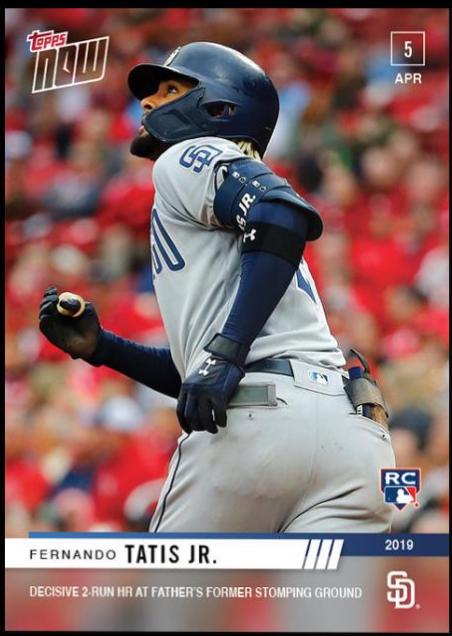 Fernando Tatis Jr. #45 2019 Topps Now Baseball