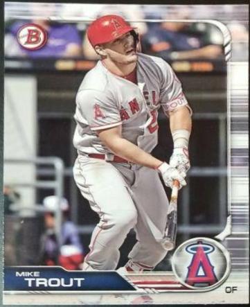 Mike Trout #1 Baseball Cards 2019 Bowman