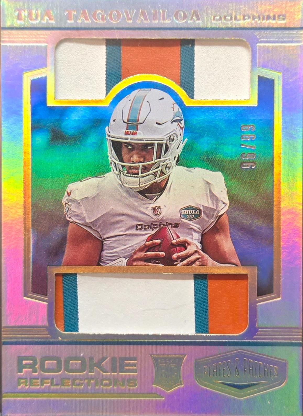 Tua Tagovailoa #RR-TT Football Cards 2020 Panini Plates & Patches Rookie Reflections