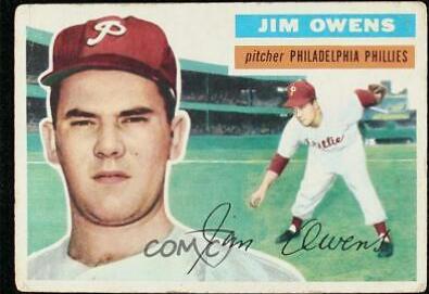 1956 Jim Owens [White Back] #114