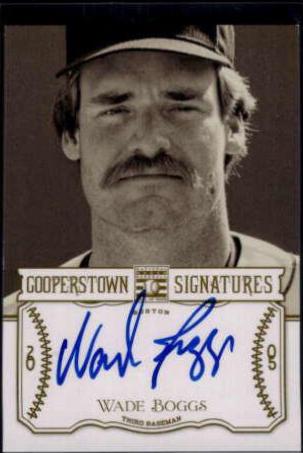Wade Boggs #HOF-BGS Baseball Cards 2013 Panini Cooperstown Signatures