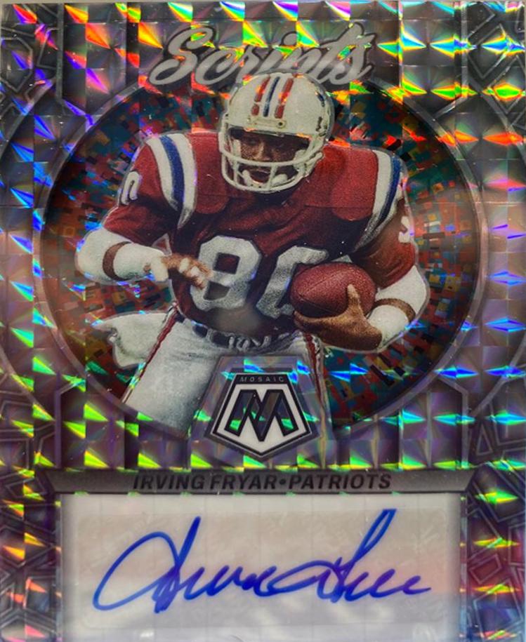 Irving Fryar #S45 2023 Panini Mosaic Scripts Autographs Football