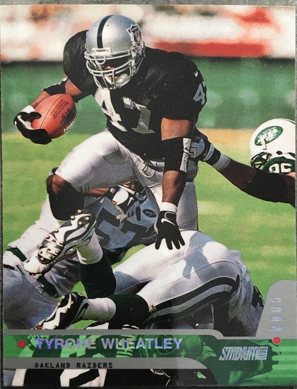Tyrone Wheatley #48 Football Cards 2000 Stadium Club