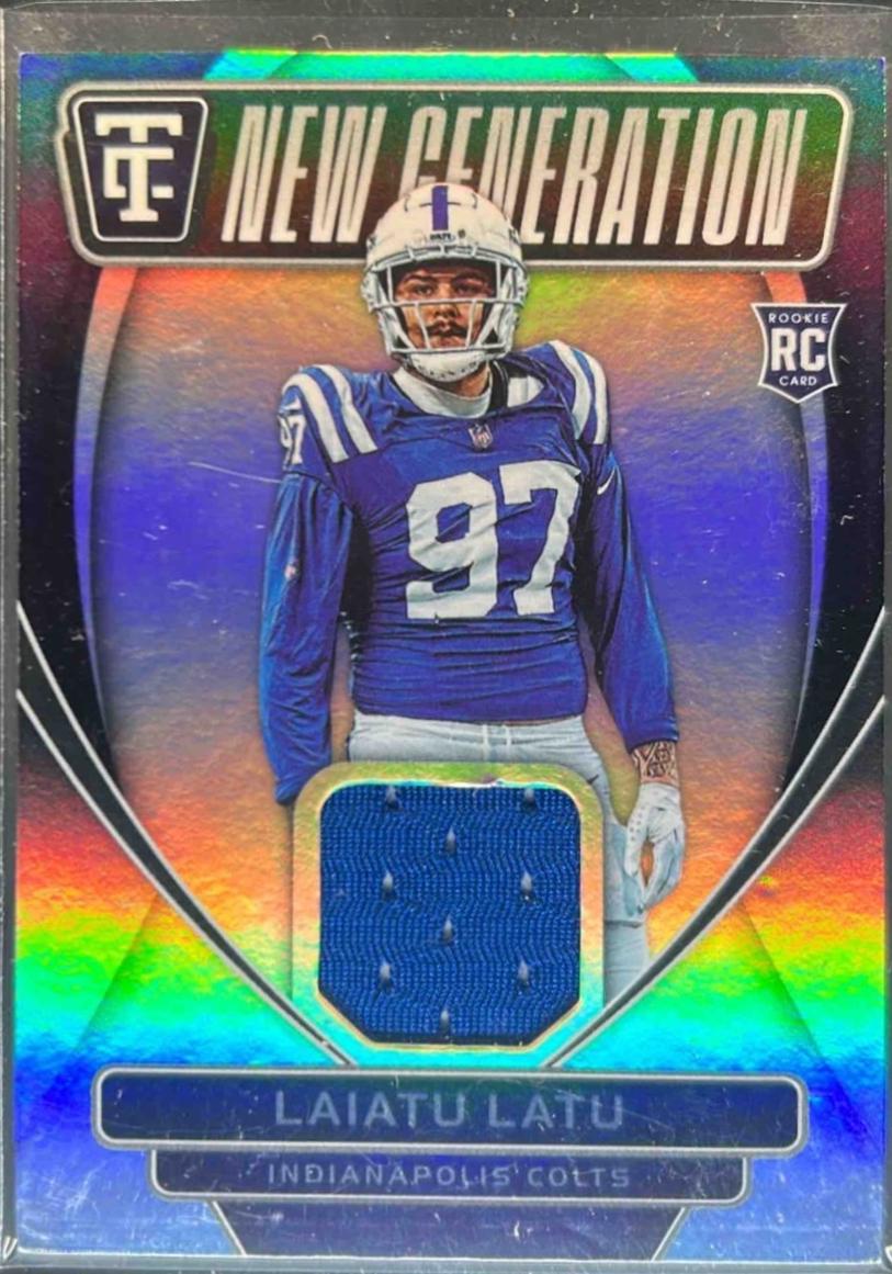 Laiatu Latu #26 2024 Panini Totally Certified New Generation Jersey Football