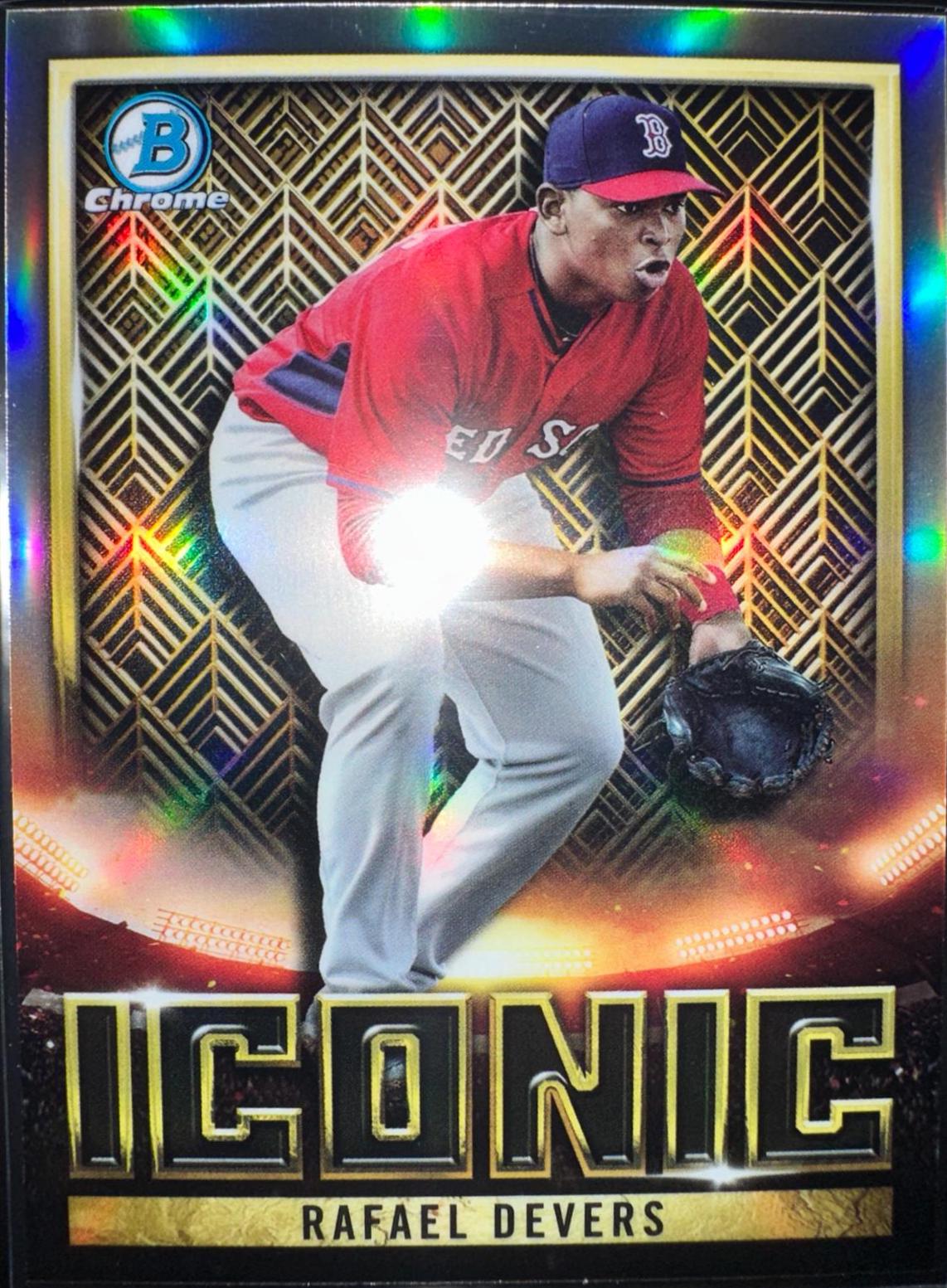 Rafael Devers #BI-10 Baseball Cards 2023 Bowman Chrome Iconic