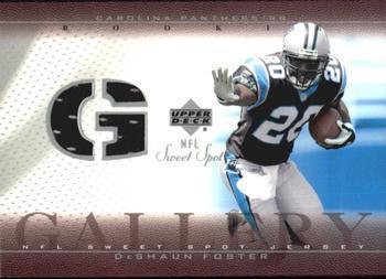 Deshaun Foster #RG-DF Football Cards 2002 Upper Deck Sweet Spot Rookie Gallery Jersey