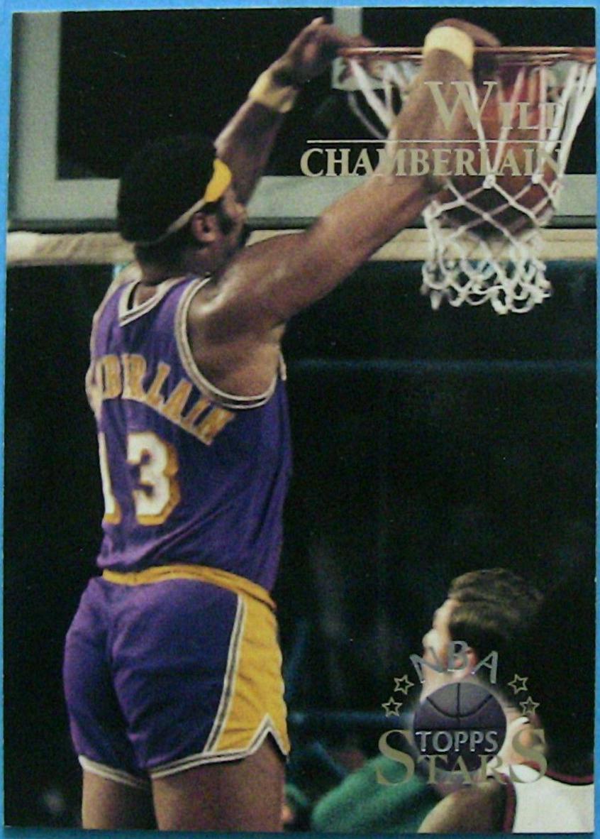 Wilt Chamberlain #9 Basketball Cards 1996 Topps Stars