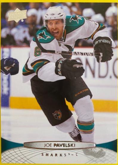 Joe Pavelski #41 Hockey Cards 2011 Upper Deck