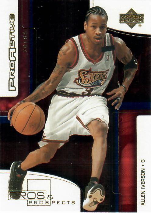Allen Iverson #PA10 Basketball Cards 2000 Upper Deck Pros & Prospects Proactive