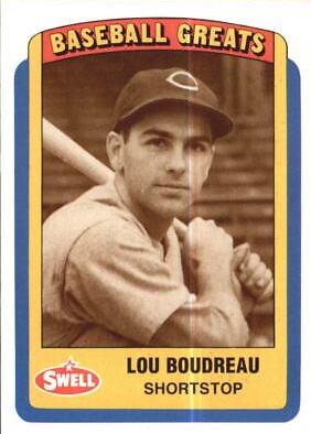 Lou Boudreau #31 Baseball Cards 1990 Swell Greats
