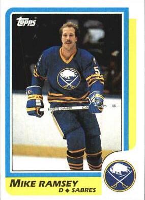 Mike Ramsey #115 Hockey Cards 1986 Topps