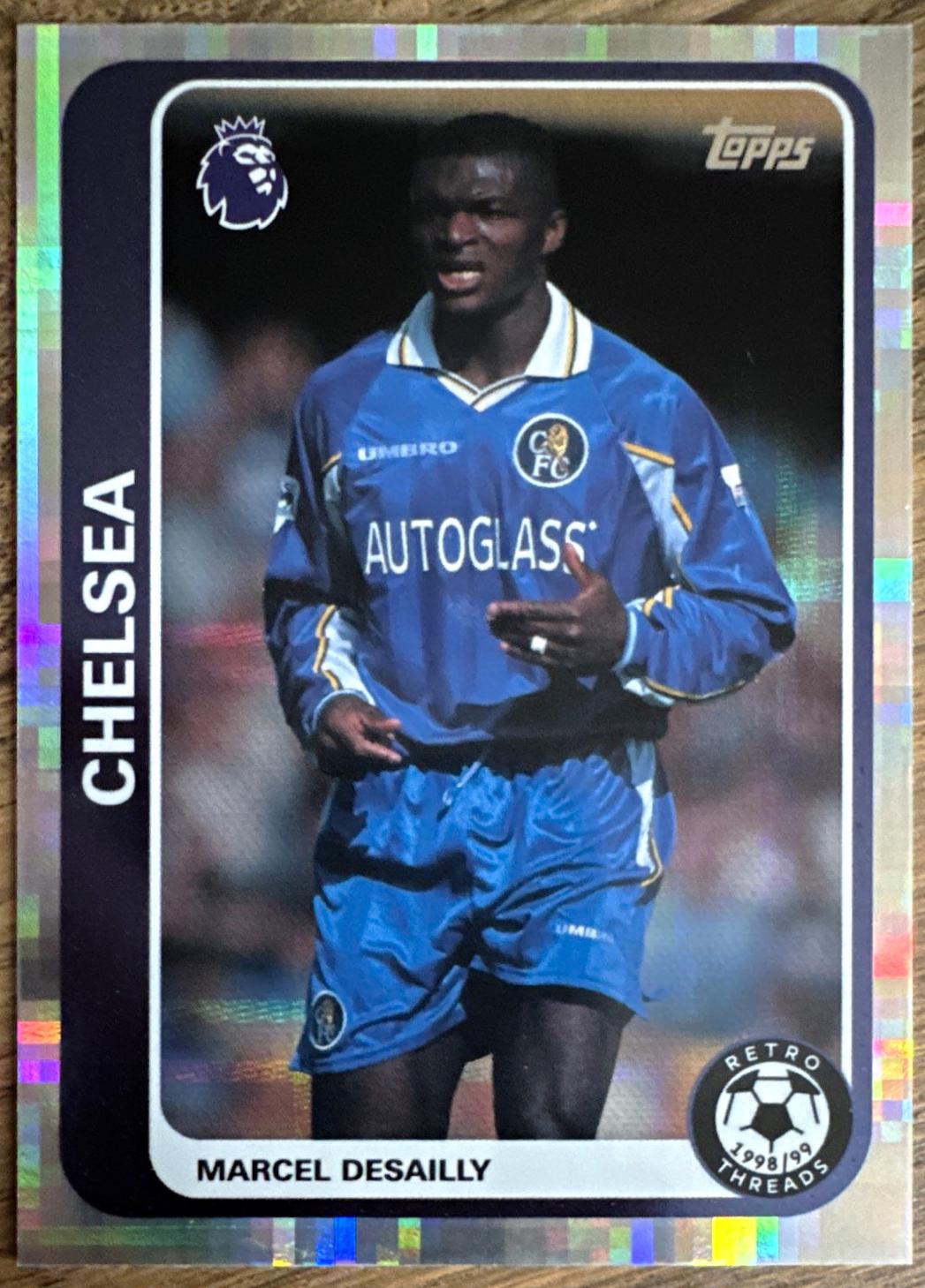 Marcel Desailly #7 2026 Topps Flagship Premier League Retro Threads