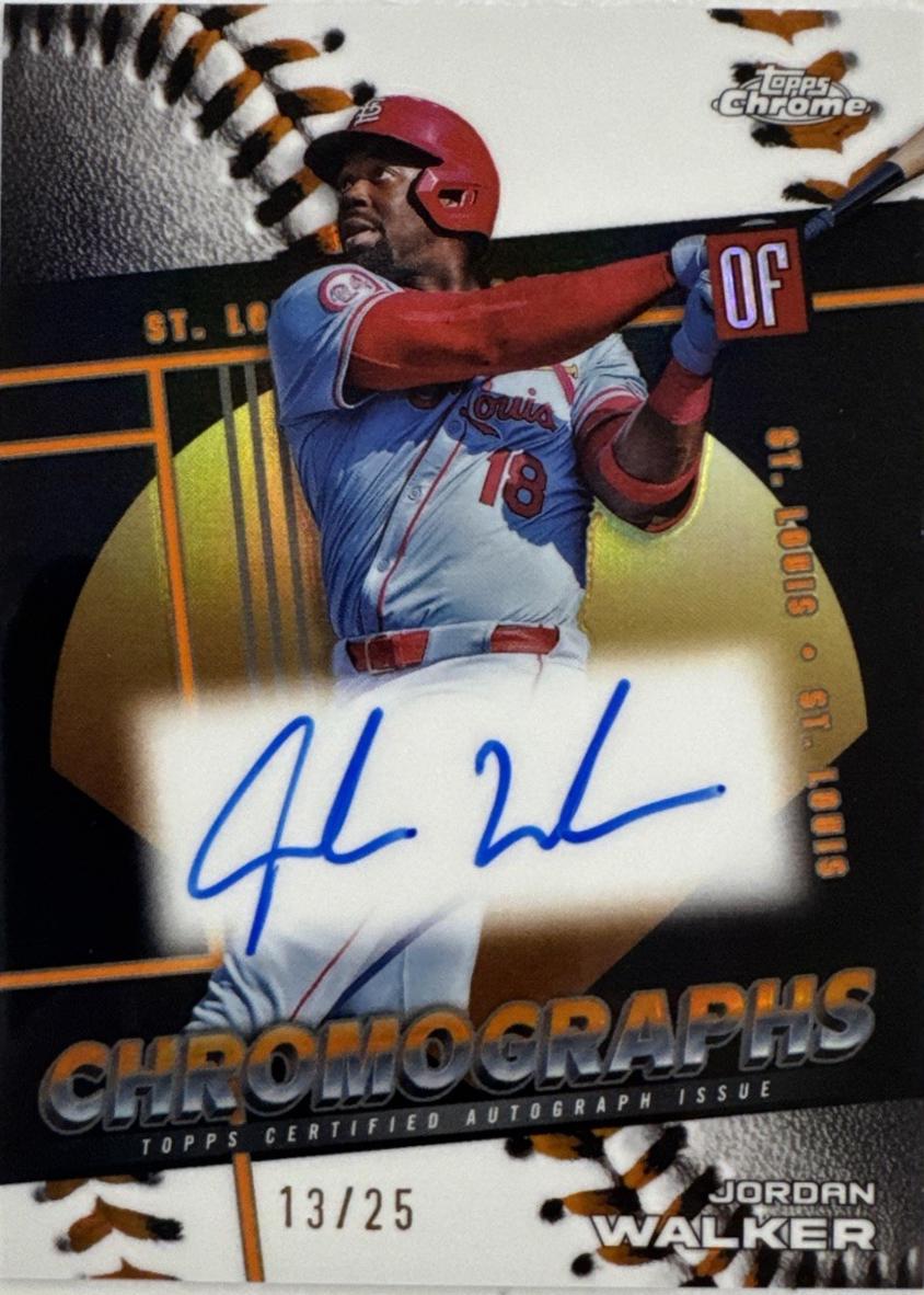 Jordan Walker #CHR-JW 2025 Topps Chrome Chromographs Baseball