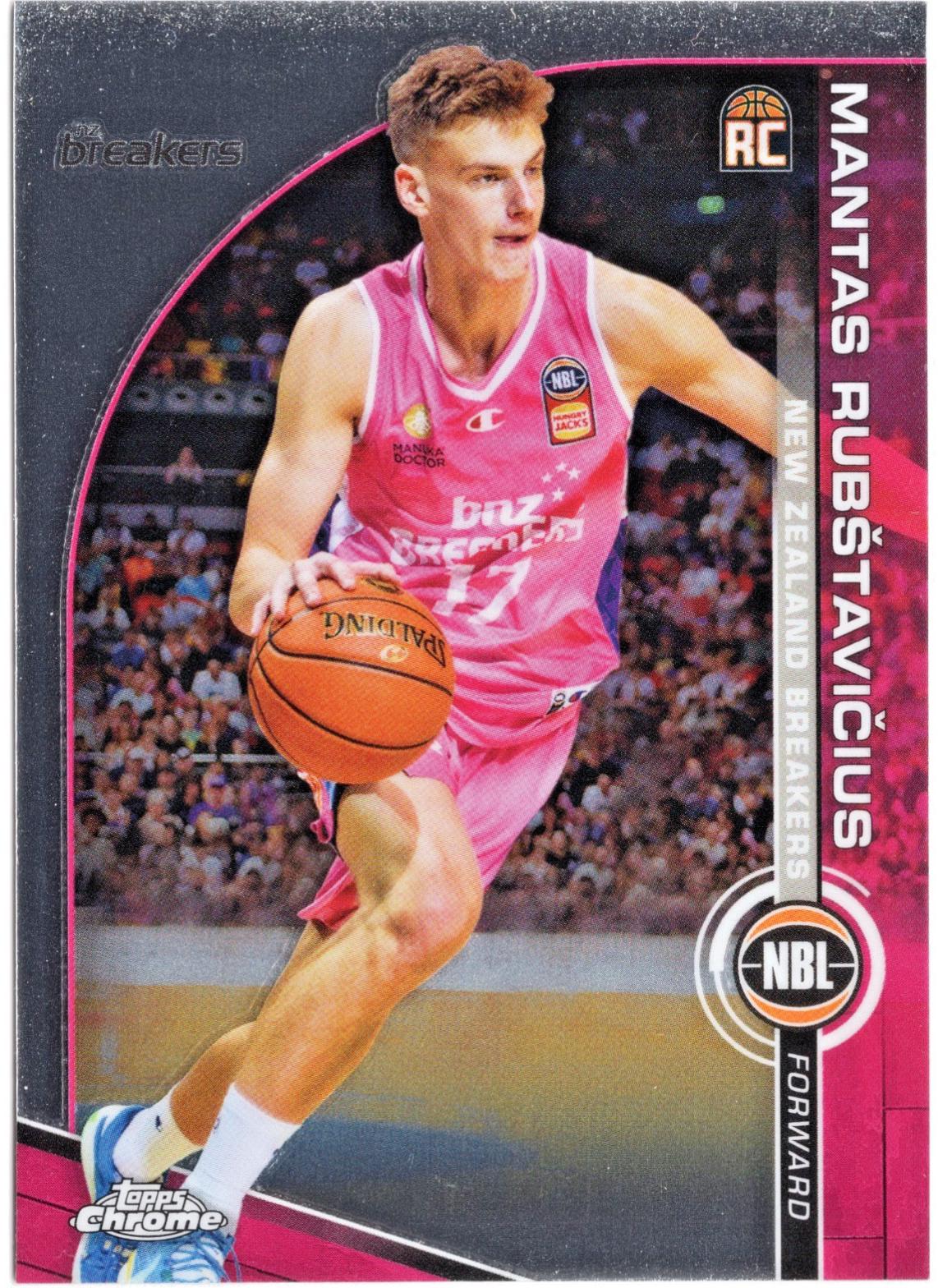 Mantas Rubštavičius #58 2023-24 Topps Chrome NBL Basketball