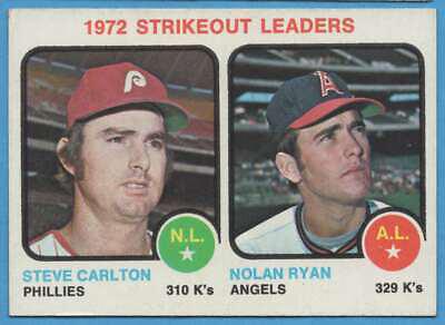 1972 Strikeout Leaders #67 Baseball Cards 1973 Topps