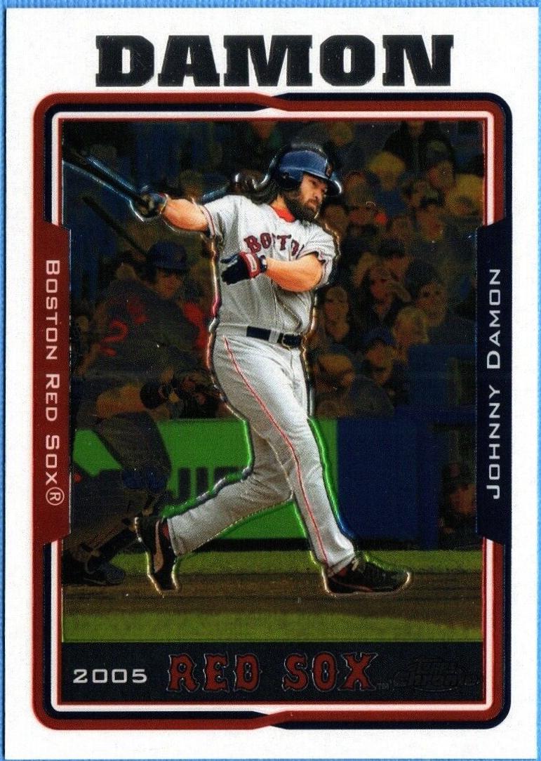 Johnny Damon #5 Baseball Cards 2005 Topps Chrome