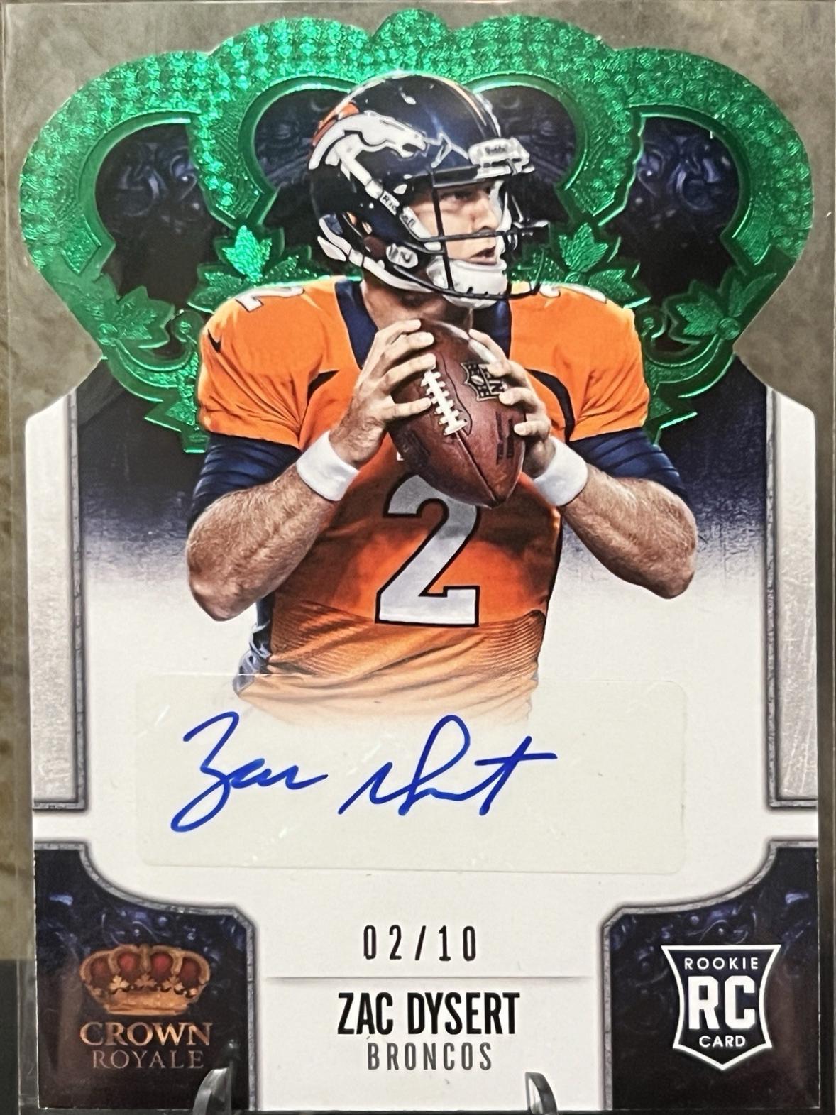 Zac Dysert [Signature Die Cut Green] #198