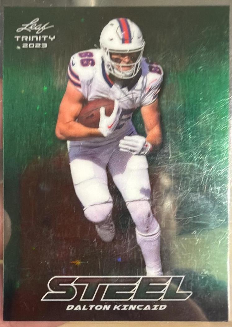 Dalton Kincaid #S-24 2023 Leaf Trinity Mega Box Steel Football