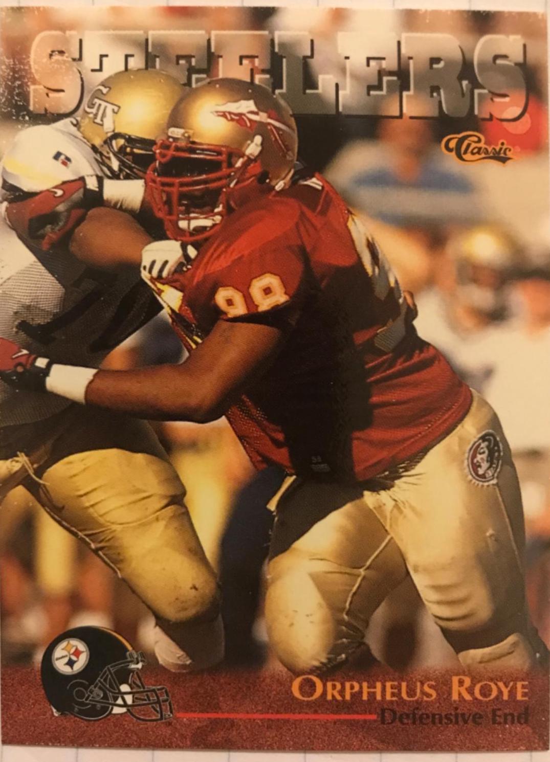 Orpheus Roye #45 Football Cards 1996 Classic NFL Draft