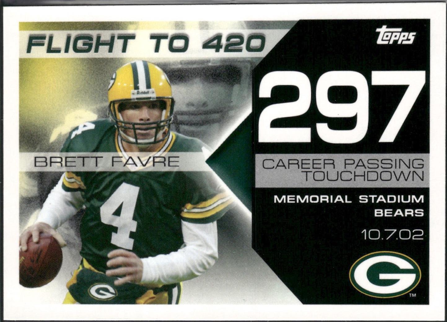 Brett Favre #BF297 2008 Topps Brett Favre Collection Football