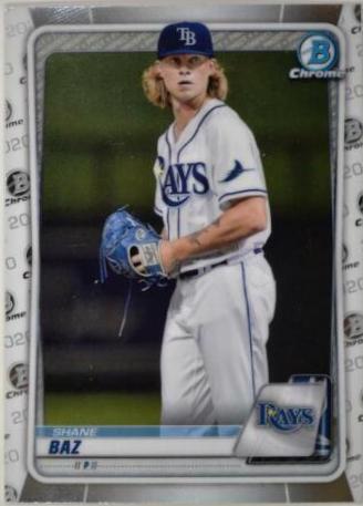 Shane Baz #BD-10 Baseball Cards 2020 Bowman Draft Chrome