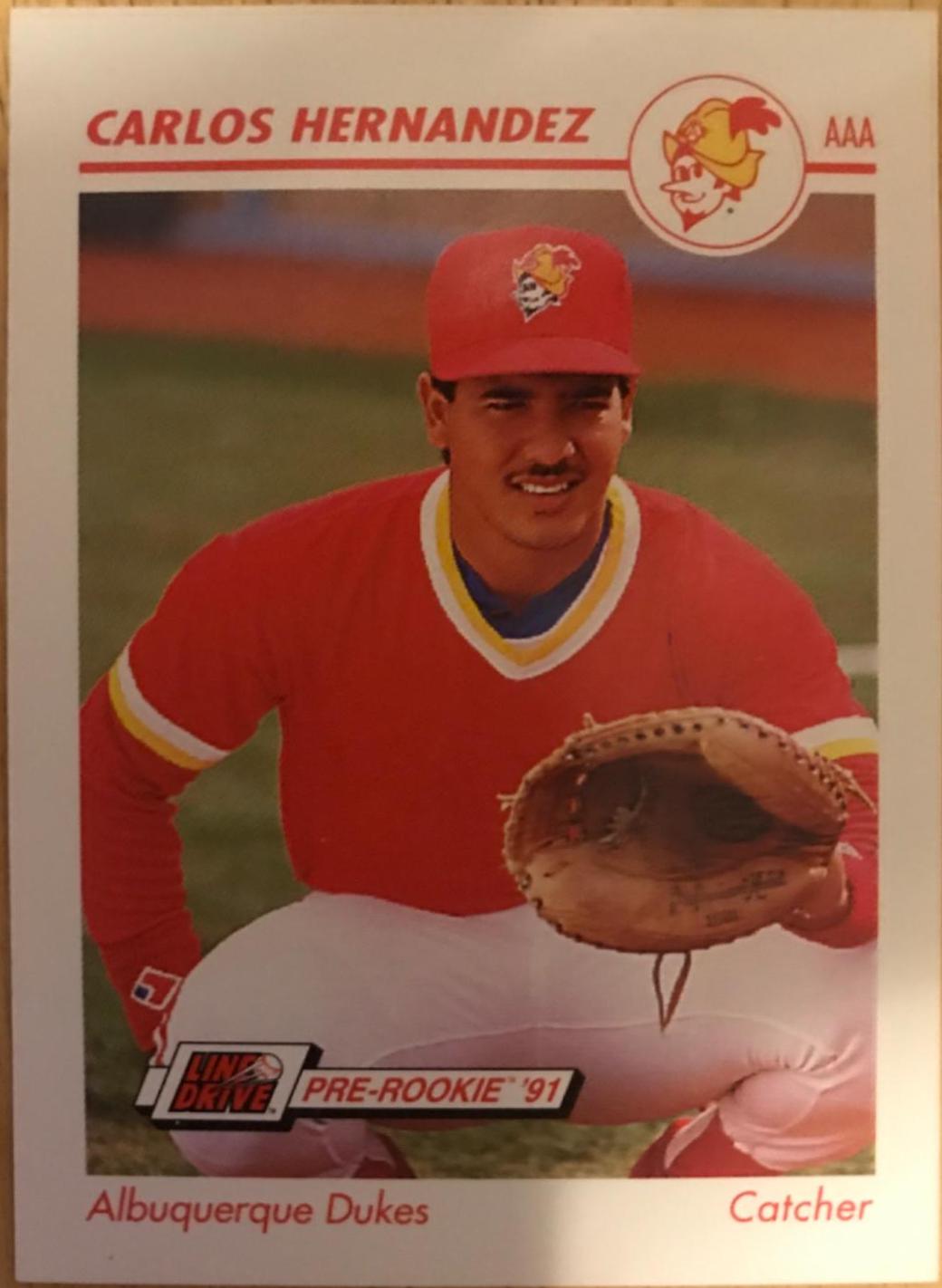 Carlos Hernandez #10 Baseball Cards 1991 Impel Line Drive