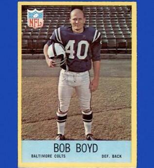 Bob Boyd #15 Football Cards 1967 Philadelphia