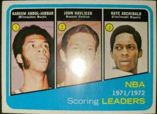 NBA Scoring Leaders: Kareem Abdul-Jabbar / John Havlicek / Nate Archibald