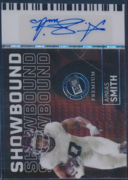 Ainias Smith #S-AS1 Football Cards 2024 Press Pass Premium Showbound Autograph