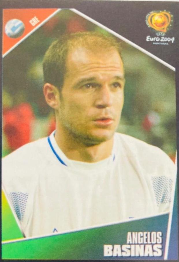 Angelos Basinas #44 Soccer Cards 2004 Panini UEFA Euro