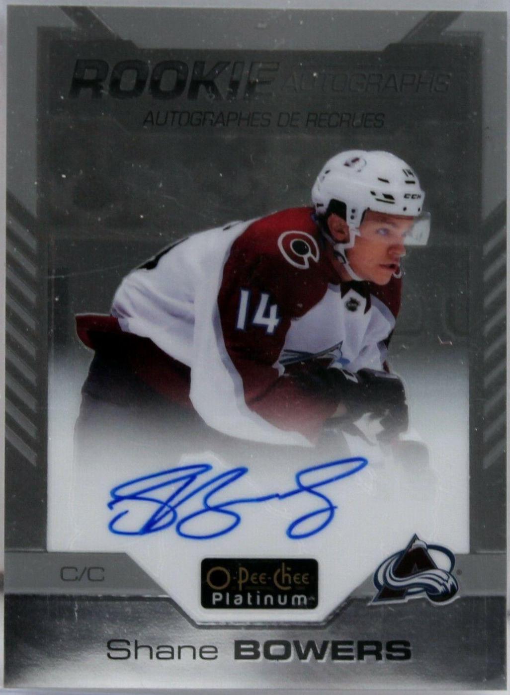 Shane Bowers #R-SB Hockey Cards 2020 O Pee Chee Platinum Rookie Autographs