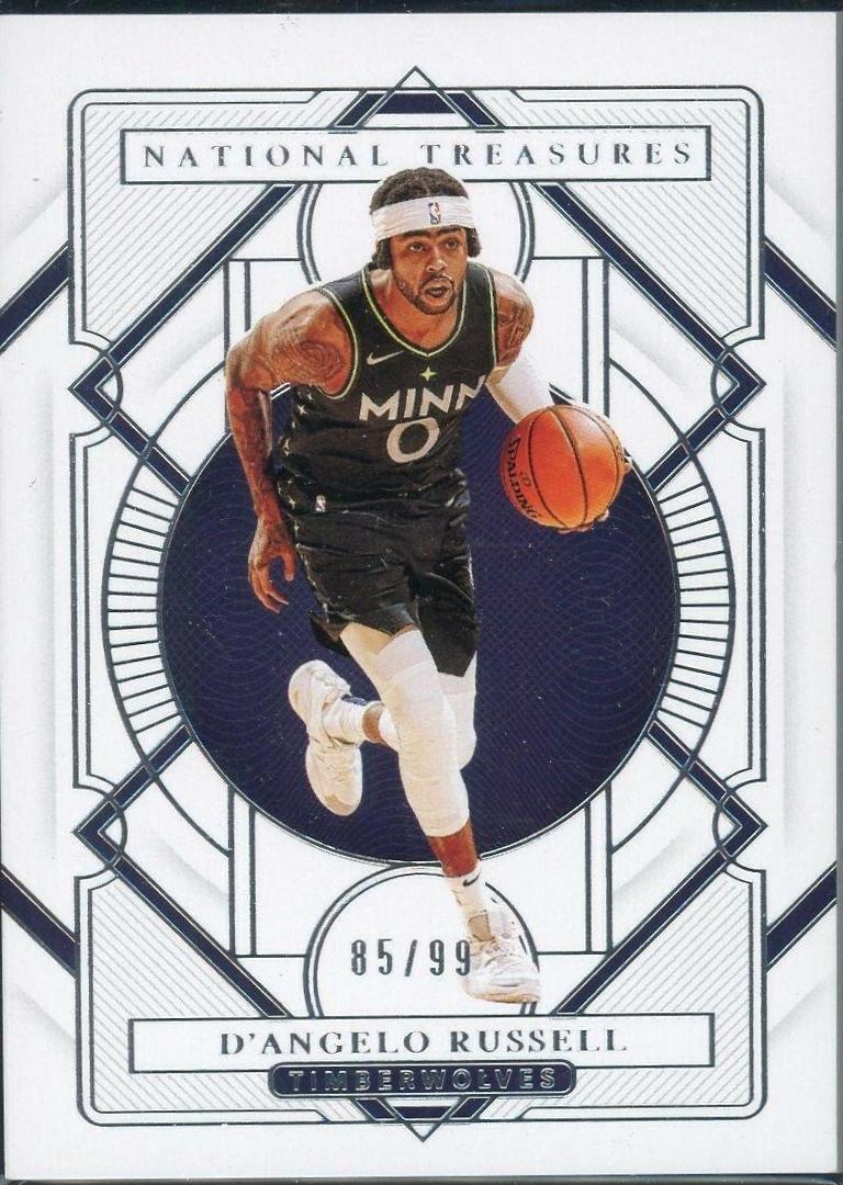 D'Angelo Russell #6 Basketball Cards 2020 Panini National Treasures
