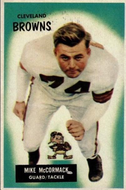 Mike McCormack #2 Football Cards 1955 Bowman
