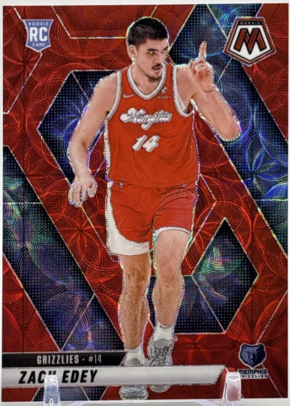 Zach Edey [International Red] #248 Prices | 2024 Panini Mosaic