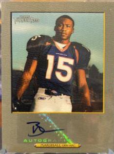 Brandon Marshall #TRA-BM Football Cards 2006 Topps Turkey Red Autograph