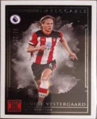 Jannik Vestergaard #72 Soccer Cards 2019 Panini Impeccable Premier League