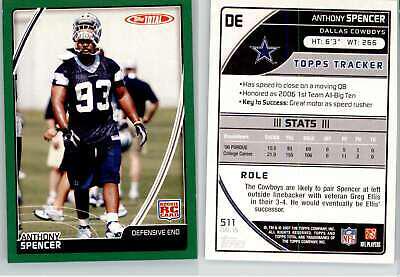 Anthony Spencer #511 Football Cards 2007 Topps Total