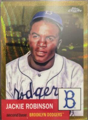 Jackie Robinson [Gold Wave Refractor] #42