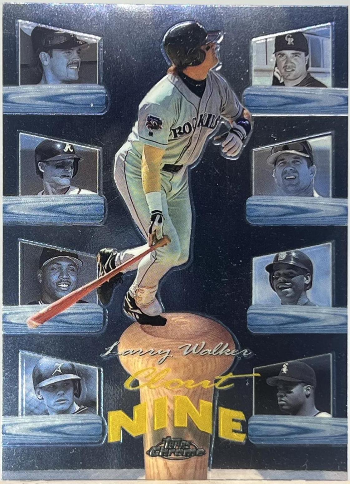Larry Walker #C9 Baseball Cards 1998 Topps Clout 9