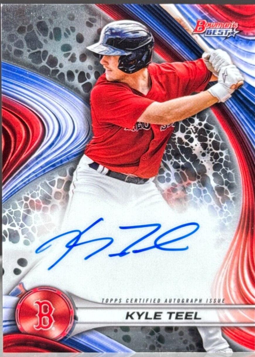 Teel Rookie Card Kyle Teel #B24-KT Prices | 2024 Bowman's Best of 2024 Autograph ...