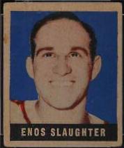 Enos Slaughter #127 Baseball Cards 1948 Leaf Prices