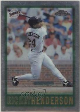 Rickey Henderson #39 Baseball Cards 1997 Topps Chrome