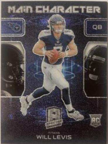 Will Levis #1 Football Cards 2023 Panini Spectra Main Character